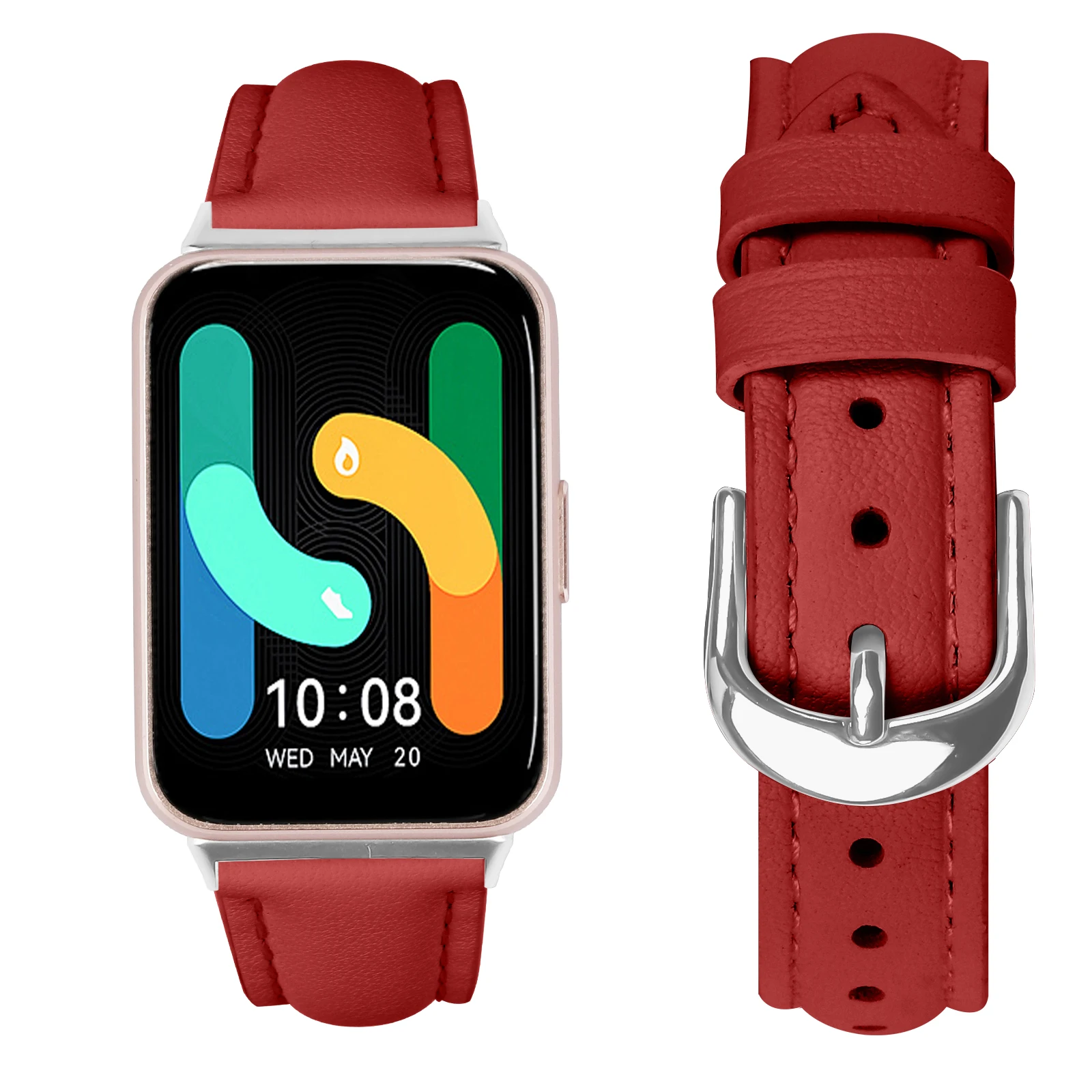 Slim Leather Business Sport Band Replacement Adjustable Wristband