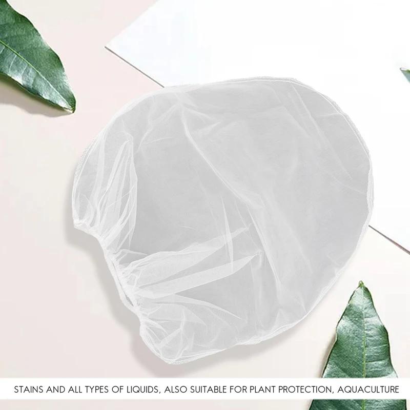 20 Pack Strainer Bag, 5 Gallon Paint Strainer With Elastic Top Opening White Fine Mesh Filters Bag For Paint Gardening