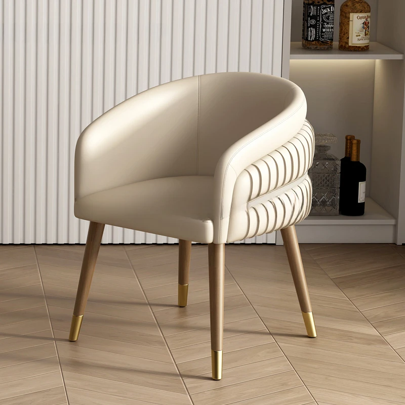 

Designer Accent Wooden Dining Chairs Nordic Luxury Lounge Party Dining Chair Vanity Artist Cadeiras De Jantar Furniture WJ35XP