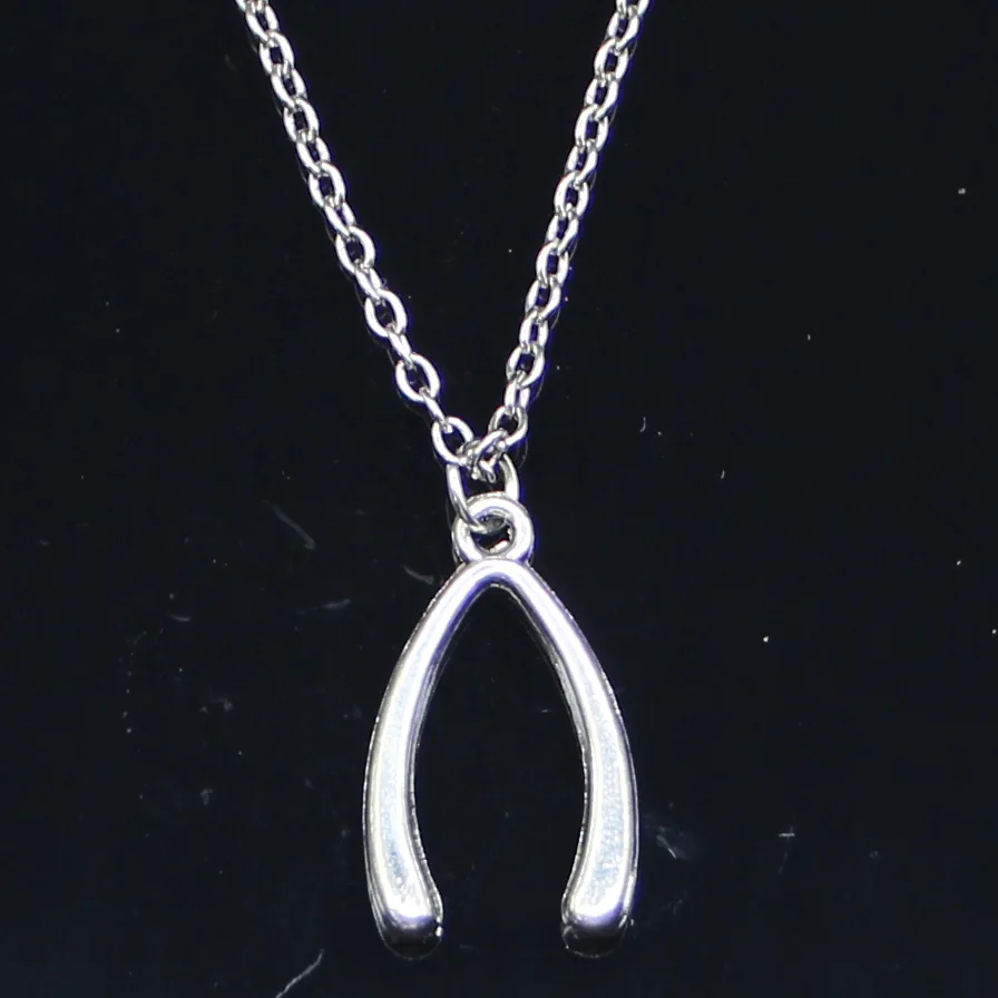 

20 шт. Новое модное ожерелье 25x14 мм Подвески на удачу желание Кость Короткие Длинные женские и мужские колье подарок ювелирное изделие чокер