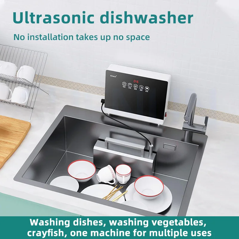 Ultrasonic Dishwasher Portable Household Sink Dishwasher No Installation Dishwasher Automatic Cleaning Machine 2