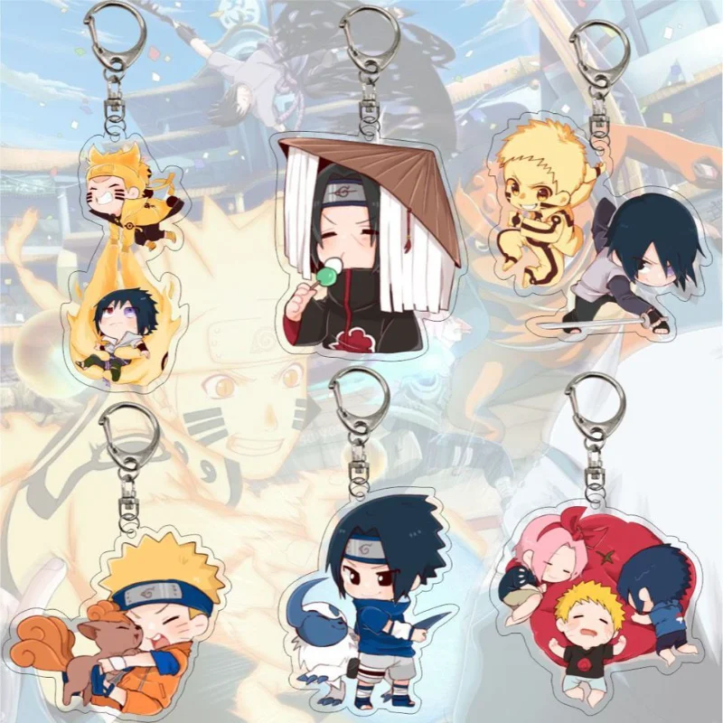 

Naruto Gaara Hyuga hinata Naruto Sakura Qversion cartoon anime acrylic creative keychain backpack pendant jewelry gift wholesale