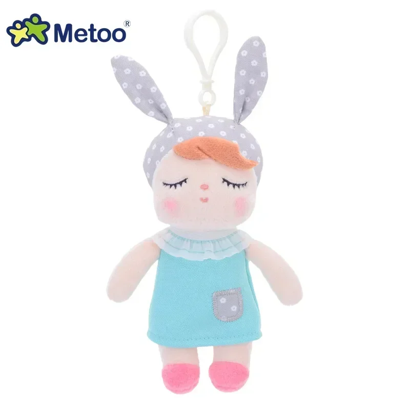 Metoo Doll Toys Mini Angela Keychain Stuffed Rabbit Plush Sleeping Metoo Doll Toys For Girls Newborn Baby Birthday Holiday Gifts