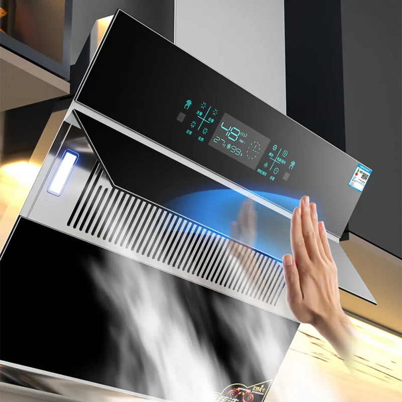 Kitchen 900mm Range Hood Smart Smoke Extractor Hood Cooker Chimney Exhaust Range For Kitchen