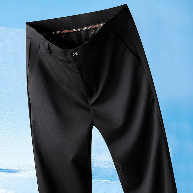 29-42 Men's Summer Pants Thin Straight Stretch Casual Pants with No Trace No Ironing Fabric Silky and Cool Feeling - Image 7