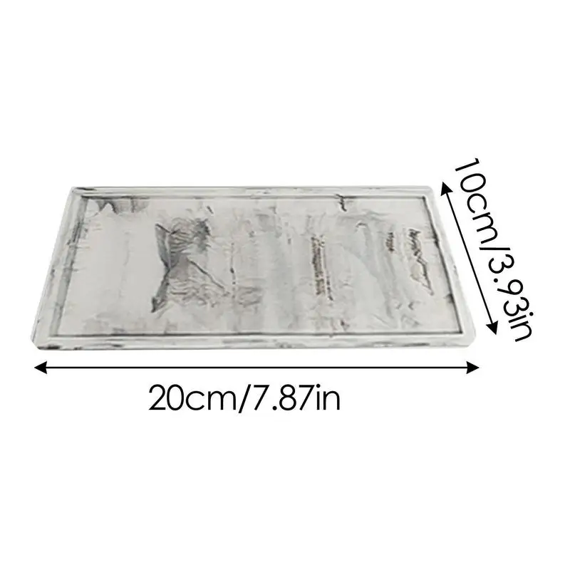 Bathroom Vanity Tray Silicone Heatproof Waterproof Storage Holder Rectangular Organizer For Sink Home Storage And Accessories