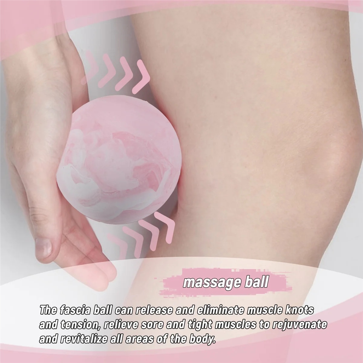 KSONE Lacrosse Massage Ball-Portable Fitness Massage Ball -Muscle Roller-Relaxation Soft Ball 3