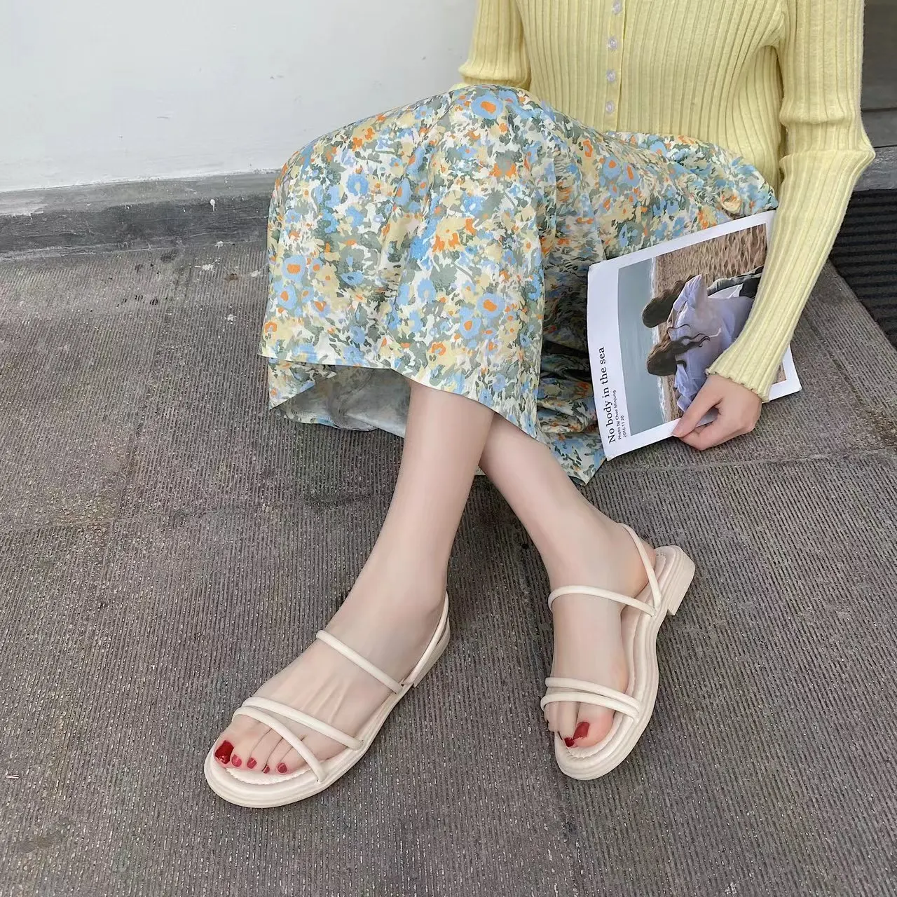 2024 new women shoes high quality fashion sandals women shoes black shoes