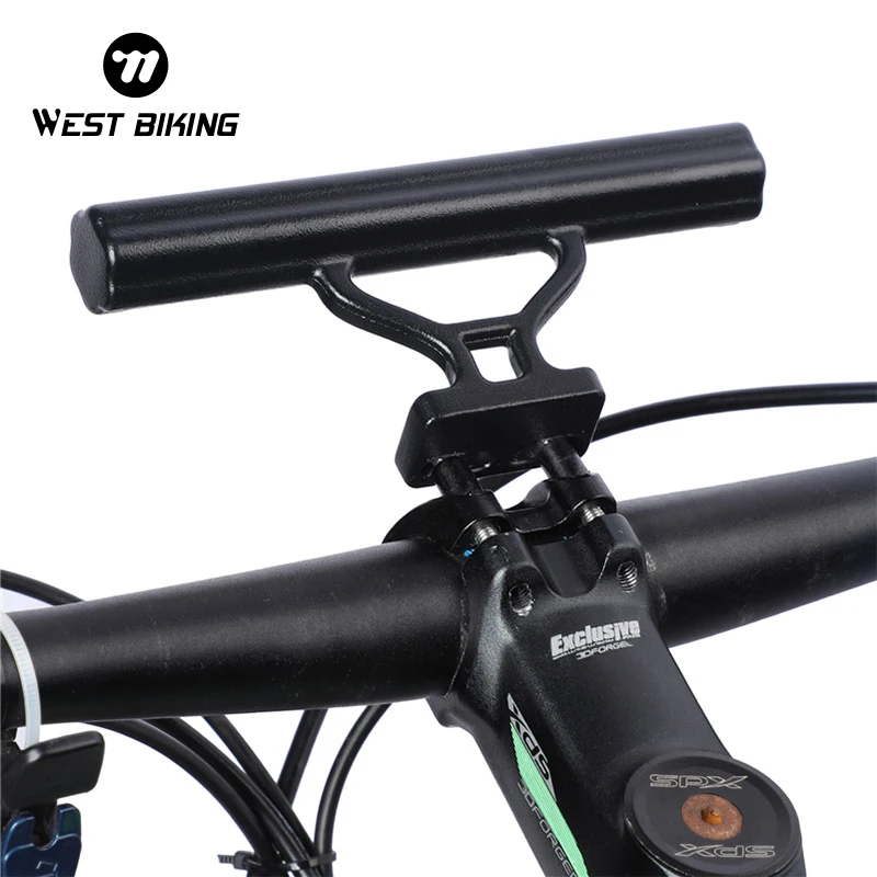 Bicycle Handlebar Extender and Flashlight Holder