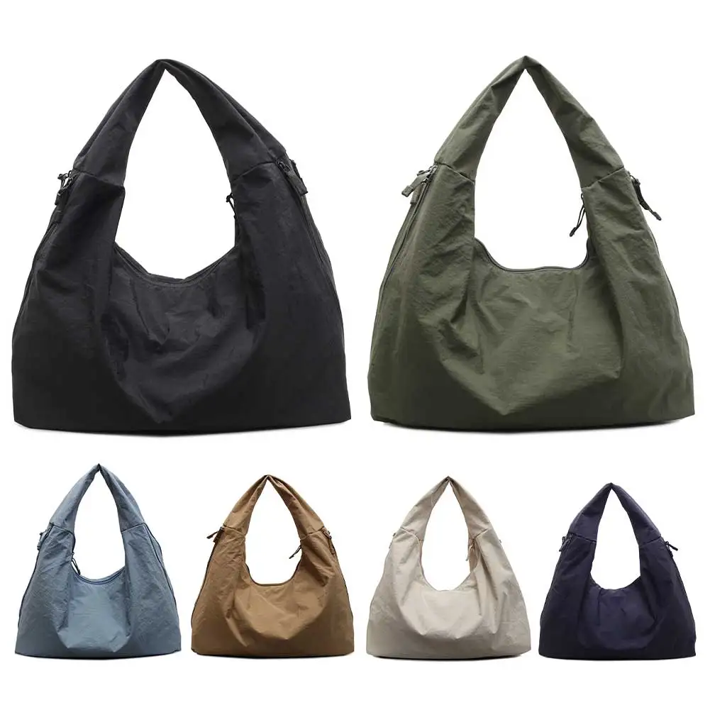 Women Simple Shoulder Bag Large Capacity Casual Tote Handbag Trendy Shoulder Bag Slouchy Top Handle Bag Female Dating Bag