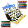 Chargeable Russian Reading Machine Learning Big Book Baby Preschool Interactive Voice Electronic Wall Chart Kids Toy 3-8 Years 1