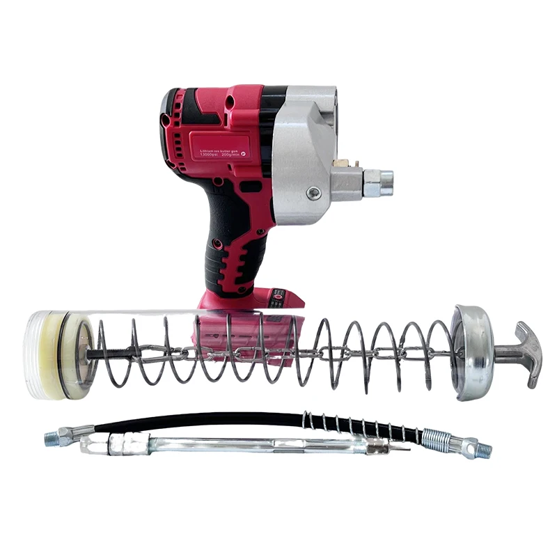 Fit Milwaukee Brushless Electric Grease Gun For 20V Battery High Pressure Lubric