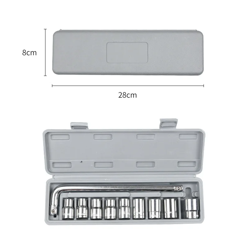 

10pcs Hand Tool Sets Car Repair Tool Kit Set Mechanical Tools Box for Home Socket Wrench Set Ratchet Screwdriver Kit
