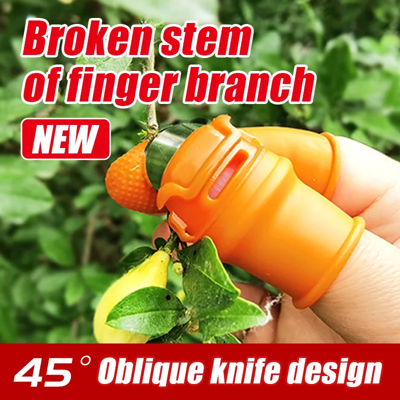 Finger Protector Silicone Thumb Knife Protector Gears Cutting Vegetable Harvesting Knife Pinching Plant Blade Scissors Gloves