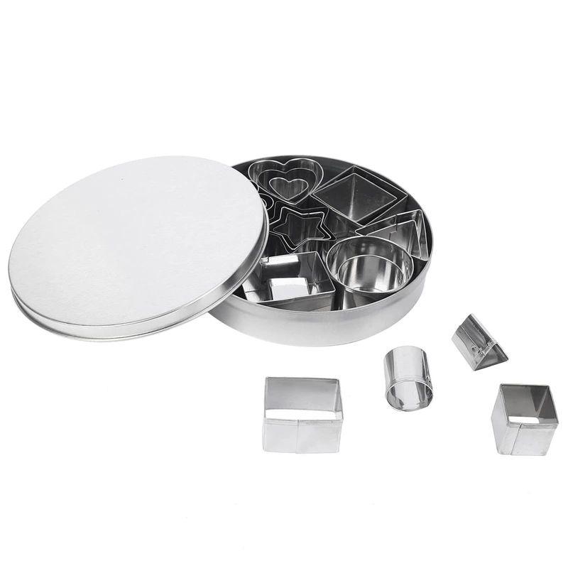 

24 шт., формочки для печенья, нержавеющая сталь