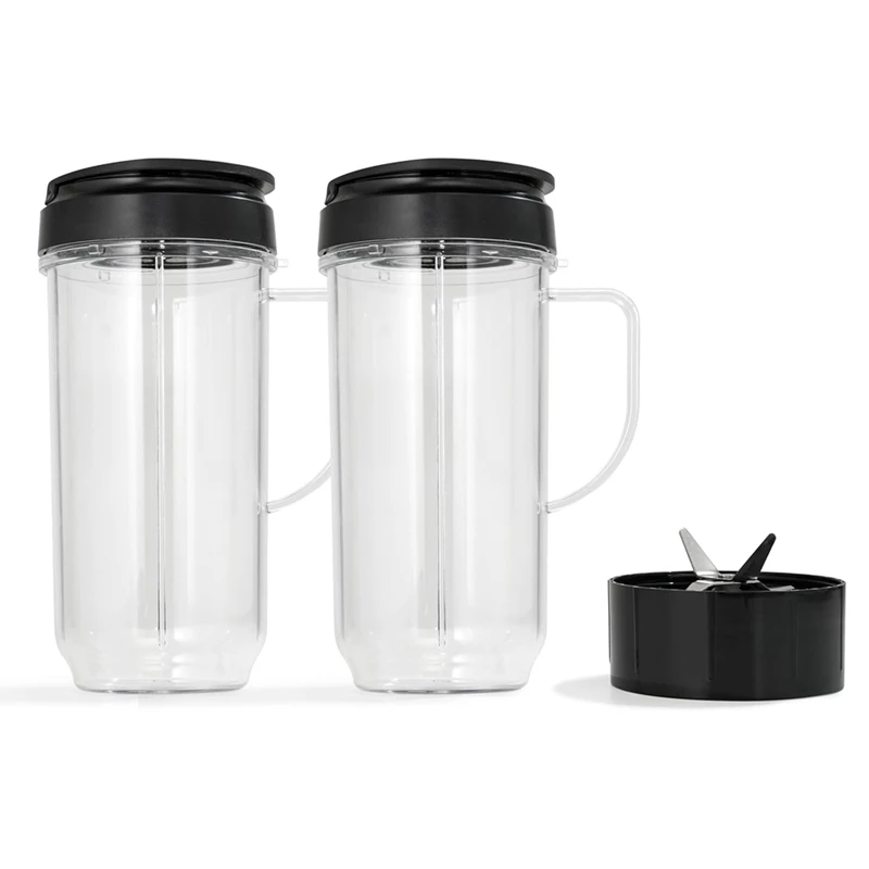  QUIENKITCH Juego de vasos y cuchillas de repuesto para  licuadora Magic Bala, compatible con 250W MB1001 : Hogar y Cocina