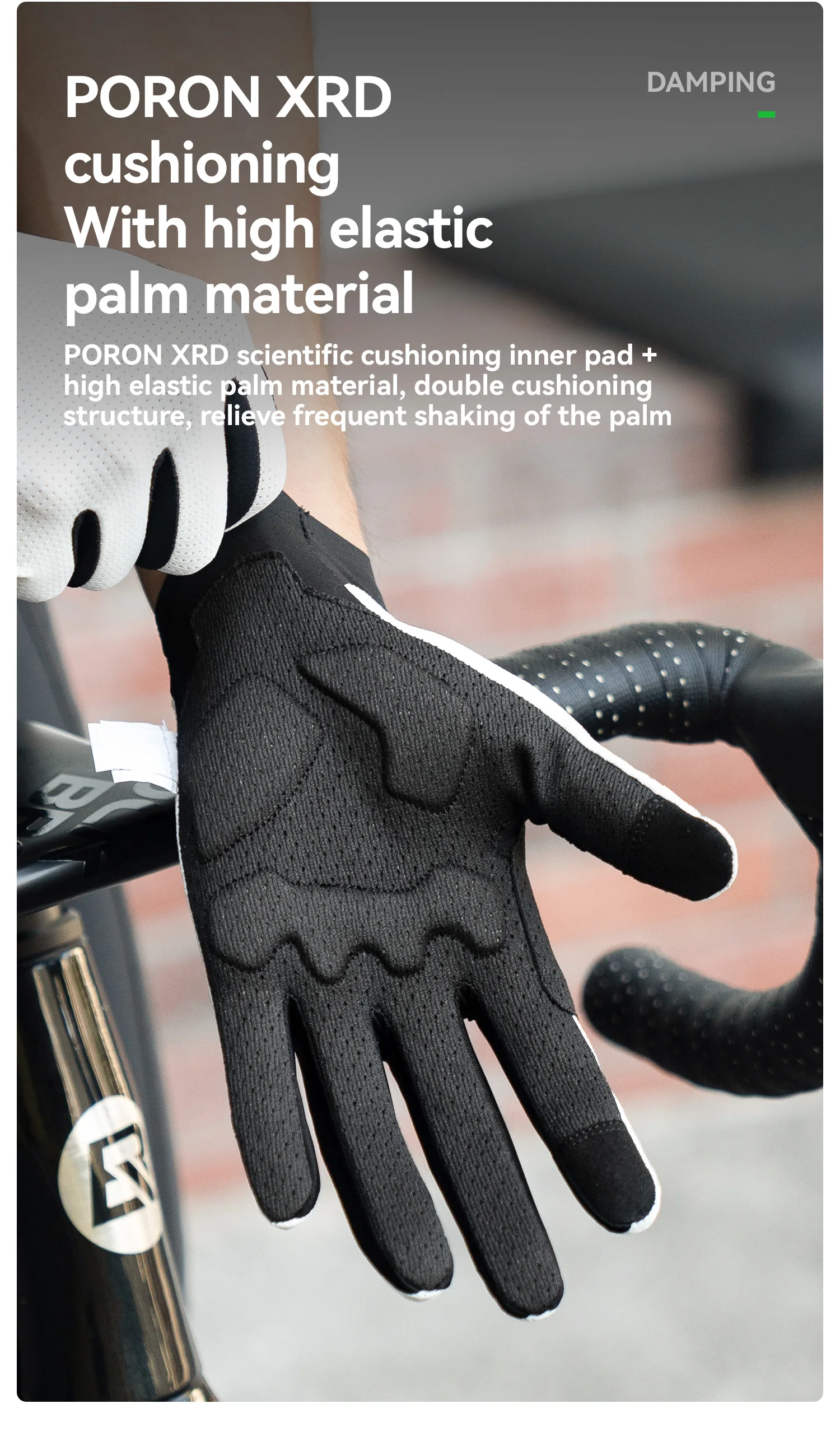 ROCKBROS Fahrradhandschuhe Vollfinger-Touchscreen Männer Frauen Frühling Herbst Fahrradhandschuhe Dämpfung Atmungsaktive Handschuhe Motorrad – Detail 7