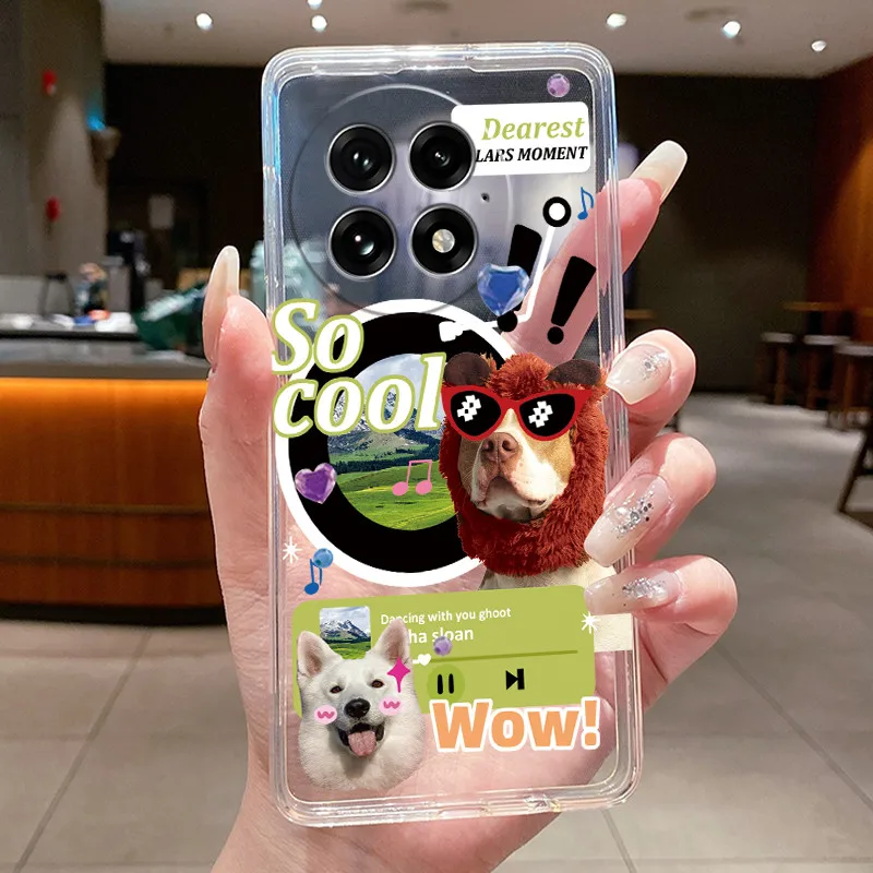 Floral Butterfly Soft Silicone Transparent Phone Case Cover