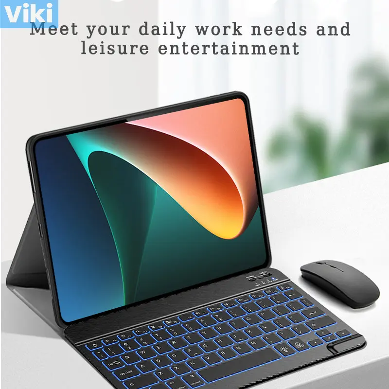 Egyal Per Magic Keyboard Wireless Mouse Pad Tablet Per Xiaomi Pad 5 Pro Pencil Case Funda Mi Pad 5 11 Pollici 2021 Cover Per Tastiera