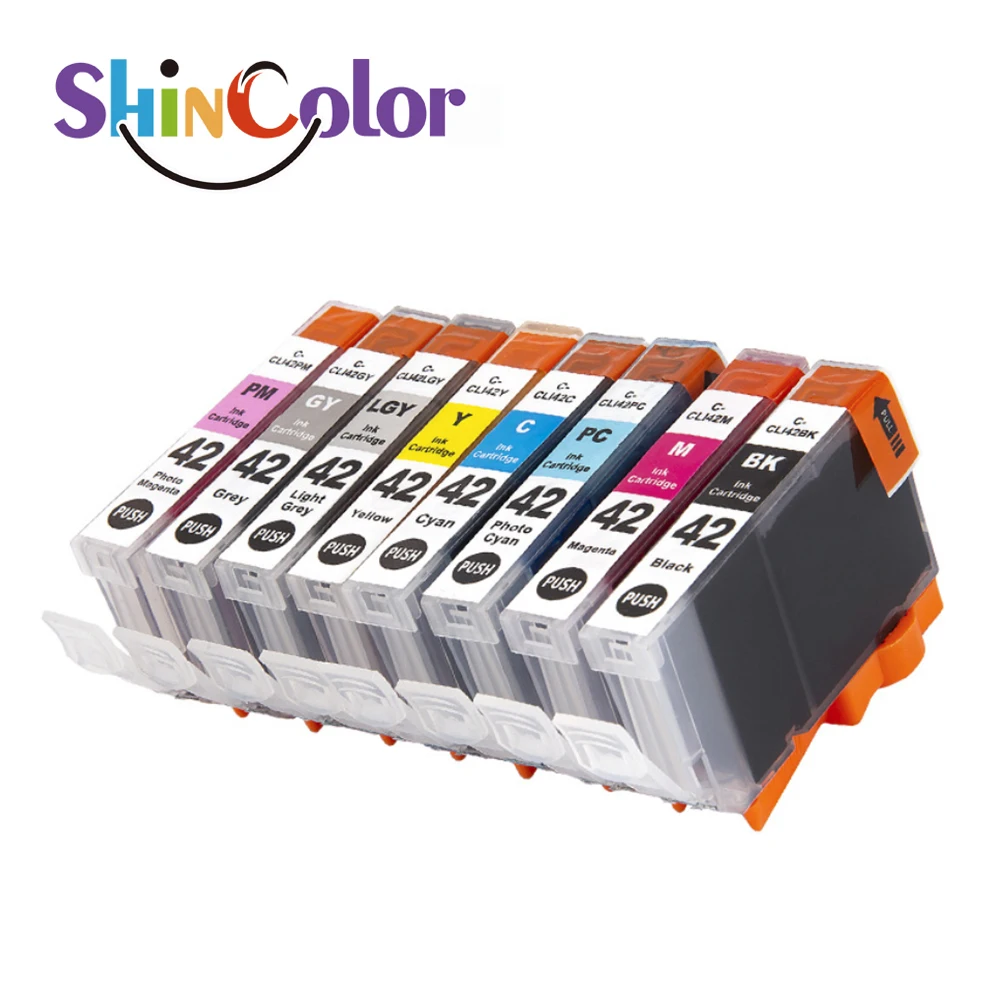 ShinColor Cli 42 Cli42 Cli-42 высококачественный совместимый цветной струйный чернильный картридж для принтера Canon Pixma Pro 100 100s