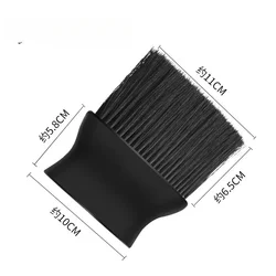 Dust Removal Brush for Car Air Conditioner Outlets - Soft Cleaning Tool (Black brush)