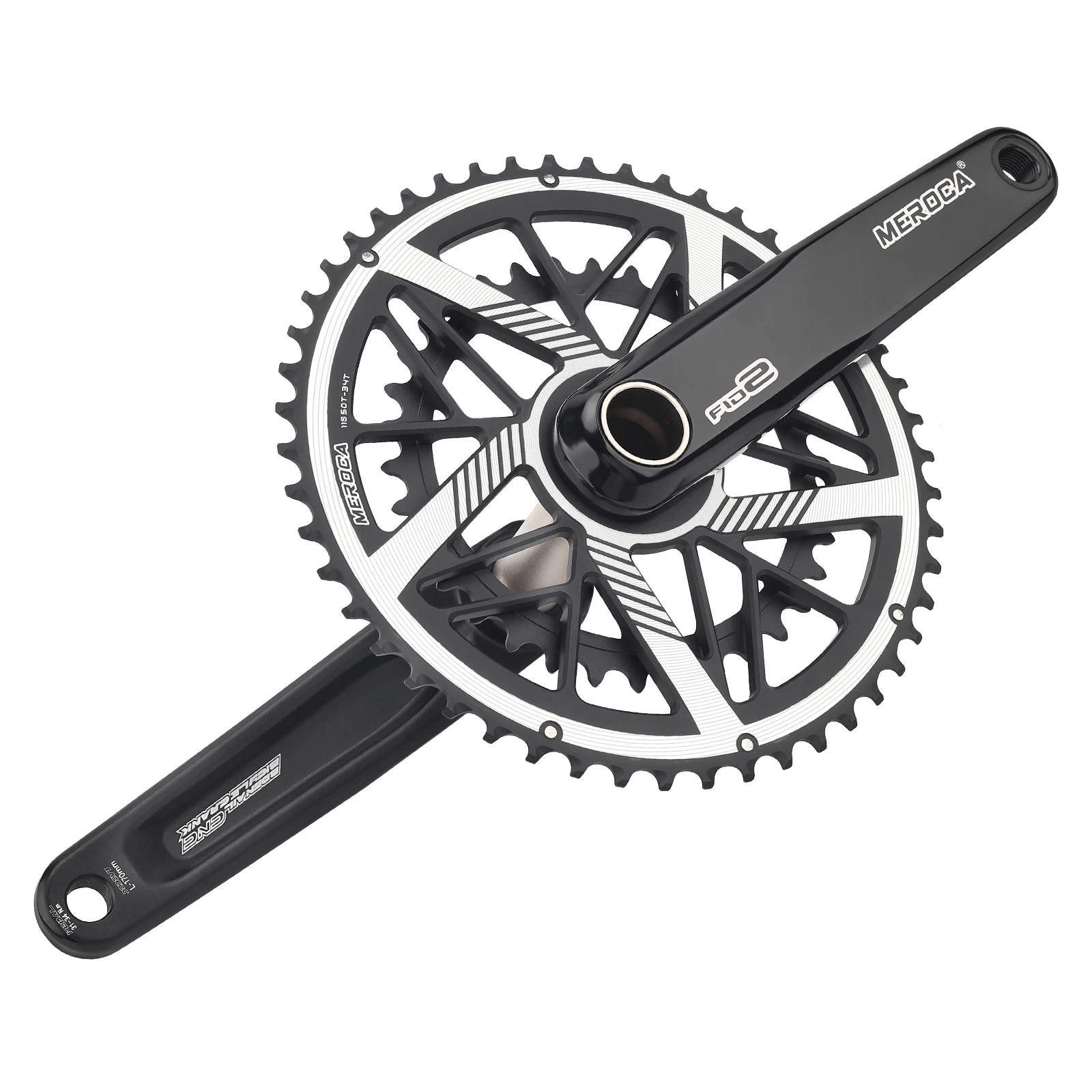 MEROCA Road Bike Crankset 9/10/11 Speed Direct-Mounted Double
