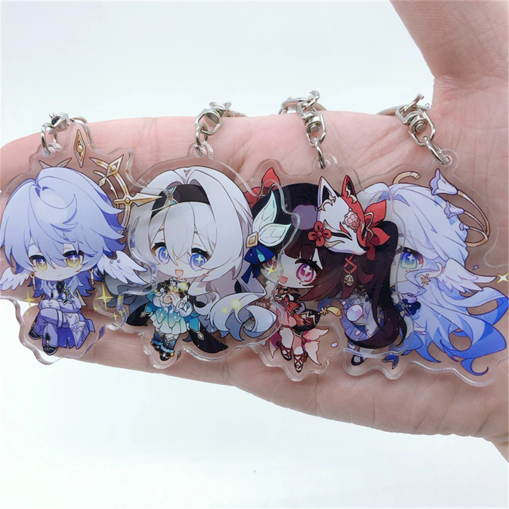 Game Honkai: Star Rail Robin Aventurine Acheron Cosplay Accessories Keychain Game Key Chain Pendant Cartoon Badge lovely Gifts anime ornament