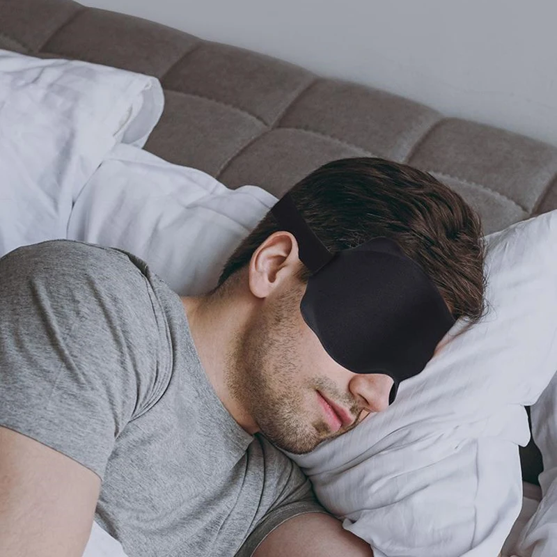3D Sleeping Mask Block Out Light Sleep Mask For Eyes Soft Sleeping Aid Eye Mask For Travel Eyeshade Night Breathable Slaapmasker