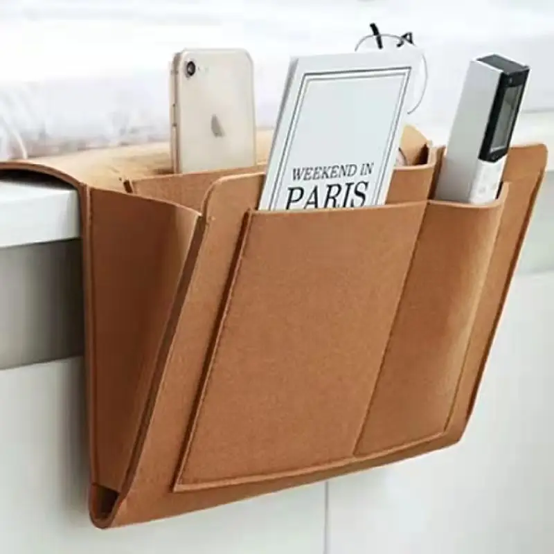 Borse Portaoggetti Borsa Da Comodino In Feltro Organizer Letto Scrivania  Divano TV Telecomando Tasche Porta Libri Da Appendere Al Divano Da 7,34 €