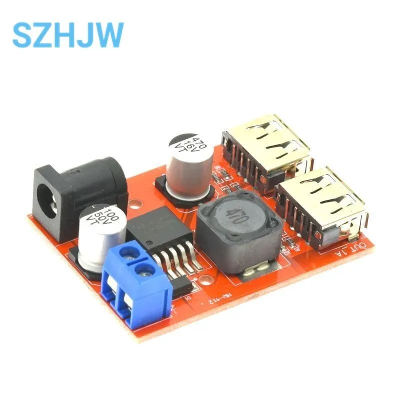 6pcs DC 9-36V To 5V 5A Buck Converter - Step Down Voltage Regulator With USB For Fast Phone Charging - View #5
