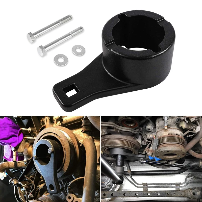 

Гармонический демпфер шкив инструмент для удержания коленчатого вала держатель коленчатого вала инструмент для снятия гаечного ключа для Toyota Lexus