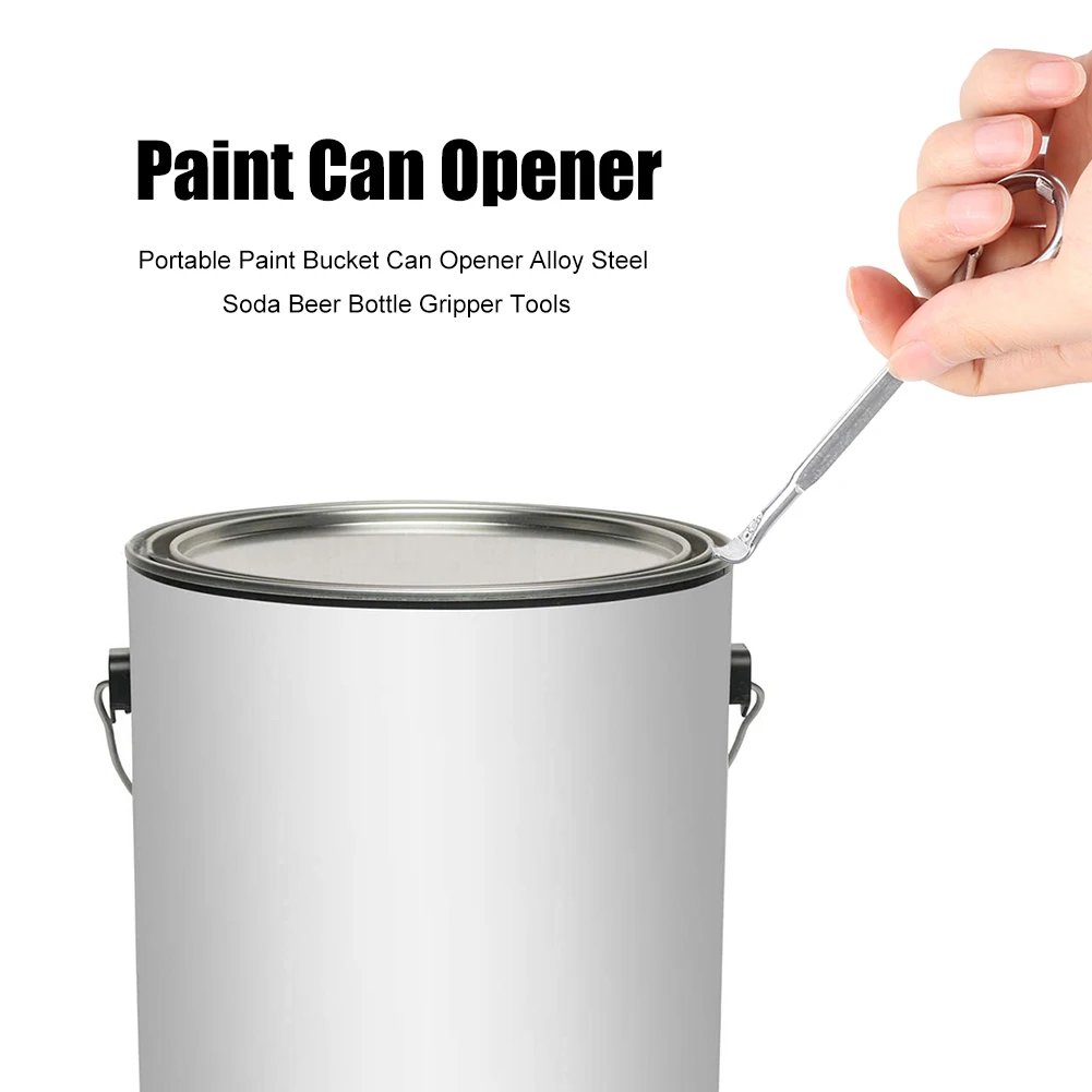 Multifunctional Metal Soda Beer Bottle Gripper Metal Paint Bucket Jar Can Opener