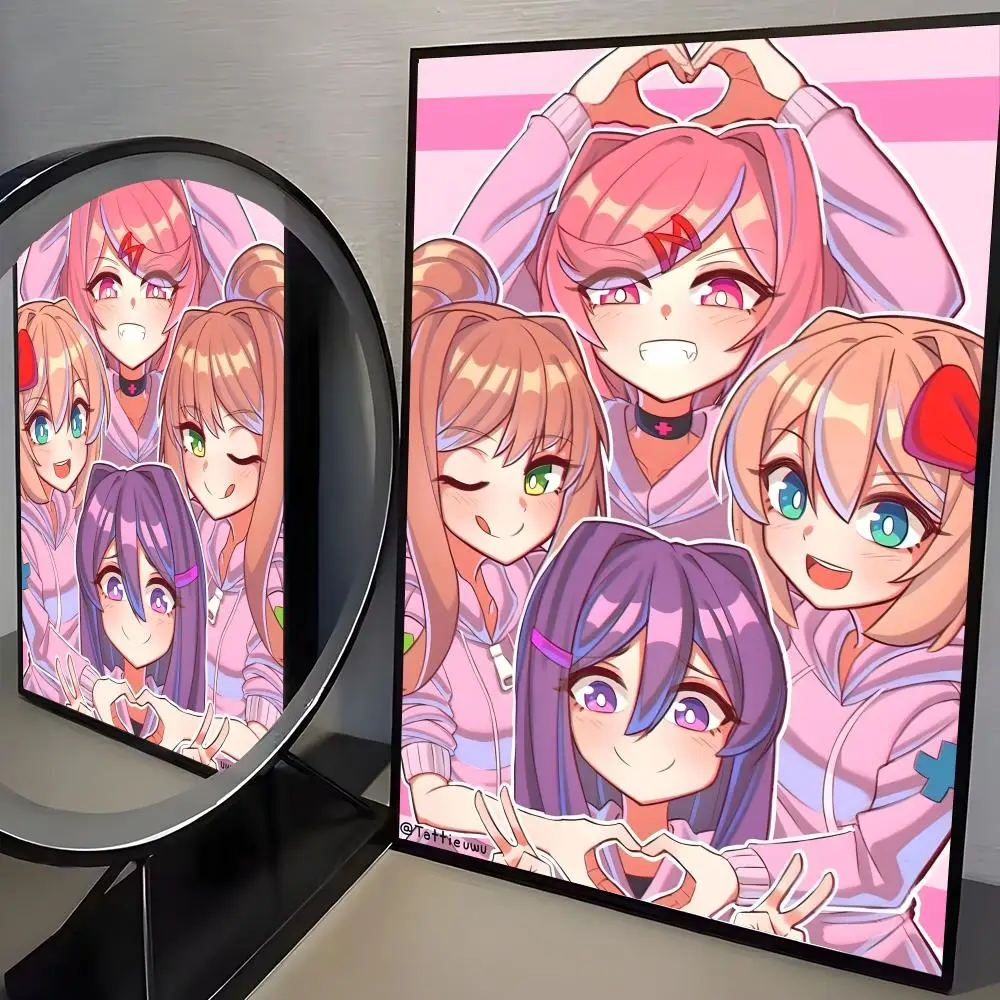 Anime Spiel DDLC D-Doki Poster Zimmer Dekor Wasserdicht Klebrig Für Home Bar Wand Kunst Dekoration – Detail 10