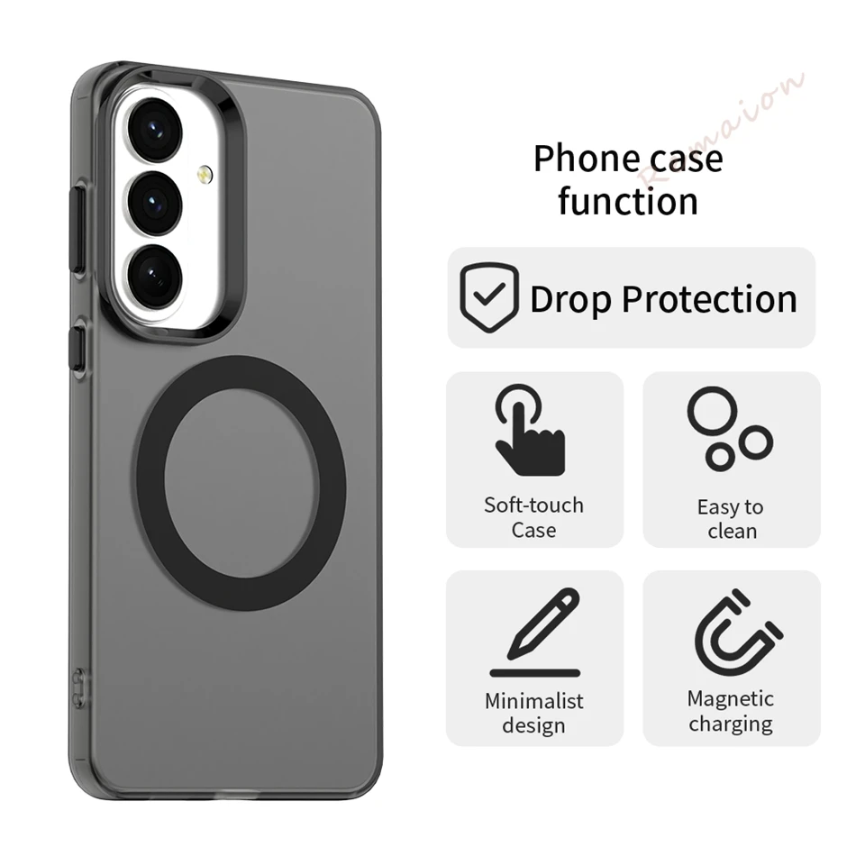 Cute Magnetic Phone Case with Magsafe Clear Protector Cover