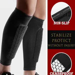 Image for Soccer Shin Guards Calf Compression Sleeve Honeyco 