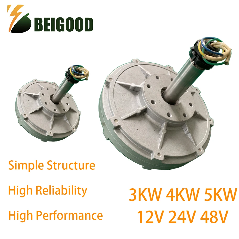 

3000w Wind Turbine Generator 12V 24V 48V AC DC Power Magnetic Dynamo Water Turbine Hydro Alternator Free Energy Windmill