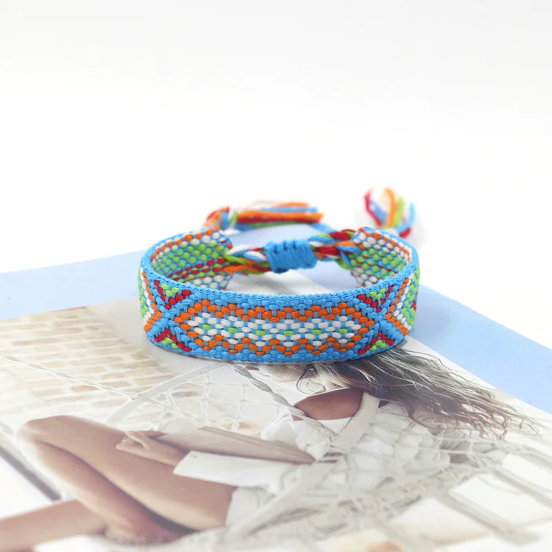 Friendship Woven String Bracelet 1/4 wide - Mexico