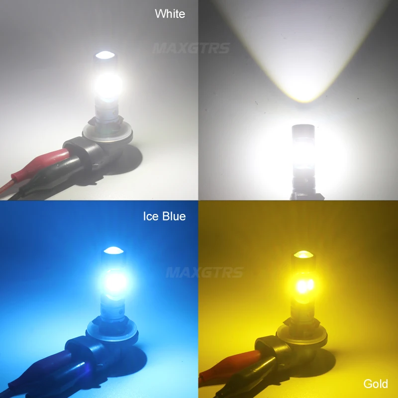 LED Car Lights 2x Front Fog Bulb Lamp H1 H3 etc for Car
