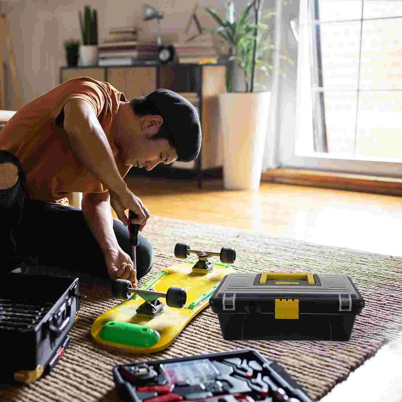 

Ящик для инструментов, водонепроницаемый маленький пластиковый контейнер, бытовые контейнеры для хранения, портативный