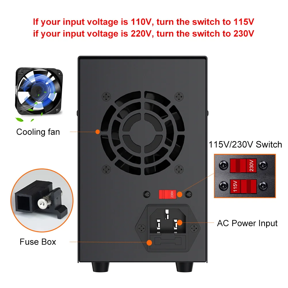 시유 WANPTEK 30V10A 조정 가능한 DC 안정화 전원 공급 장치 DPS3010U 워크벤치 전원 공급 장치 제품 노화 테스트