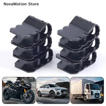[NM] Clip di Fissaggio per Parafango Auto, Morsetto a U per Protezione Motore, Fibbia Fissa in Metallo per Moto e Camion, Parti in Ferro