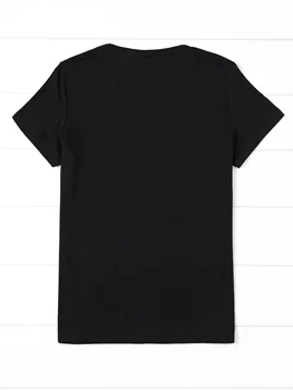 Women's Letter Print Casual Short Sleeve T-shirt for Spring & Summer - Image 3