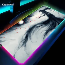 Anime Bleach Mouse Pad Gaming Mouse Pad Large RGB Computer Backlit Mousepad Gamer Keyboard Mause Carpet Desk Mat PC Game Soft