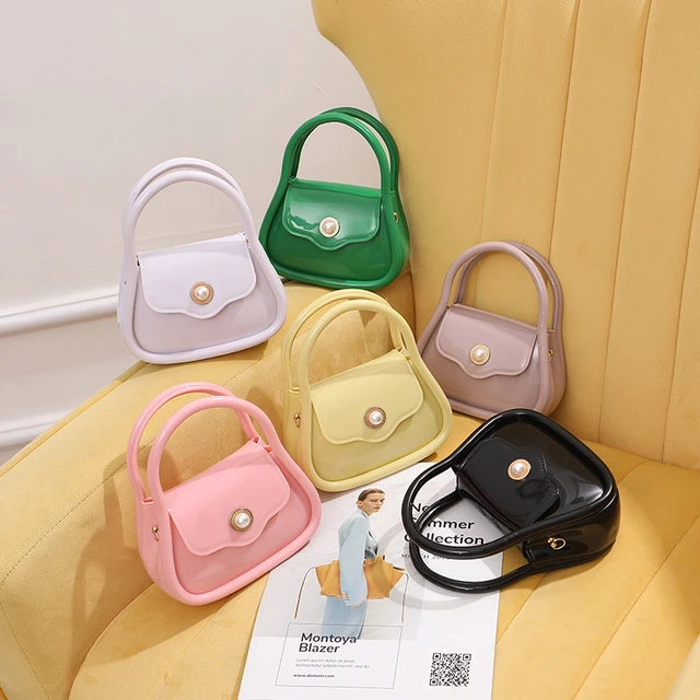 Mini jelly purse and handbags,waterproof and washable sling bag