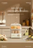 220V Electric Egg Steamer 2 Layers Automatic Food Steaming Cooker Home Multifunctional Egg Boiler For Breakfast 6