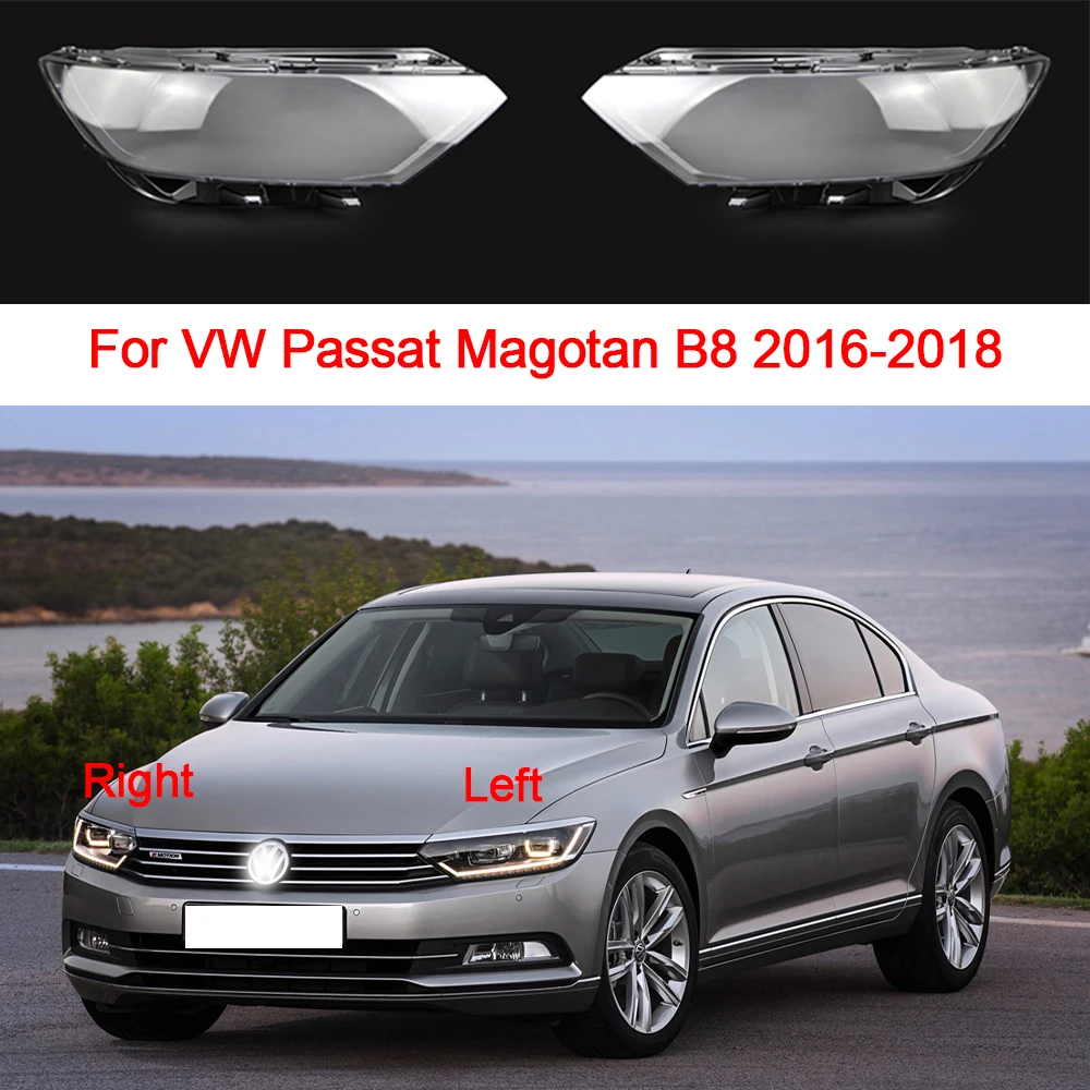 

Car Headlight Glass For VW Passat/Magotan B8 2016 2017 2018 Plastic Lampshade Shell Replacement Lens Cover Car Accessories
