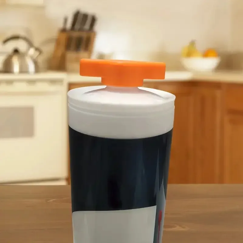 Orange Glass Adhesive Is Suitable for Durable Plastic Sealing Caps of Standard Plastic Bottles Portable Decorative Tools