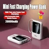 NEW 20000mAh Mini Power Bank 66W Portable Charger Fast Charging Powerbank External Spare Battery for IPhone Huawei Xiaomi Phone 4