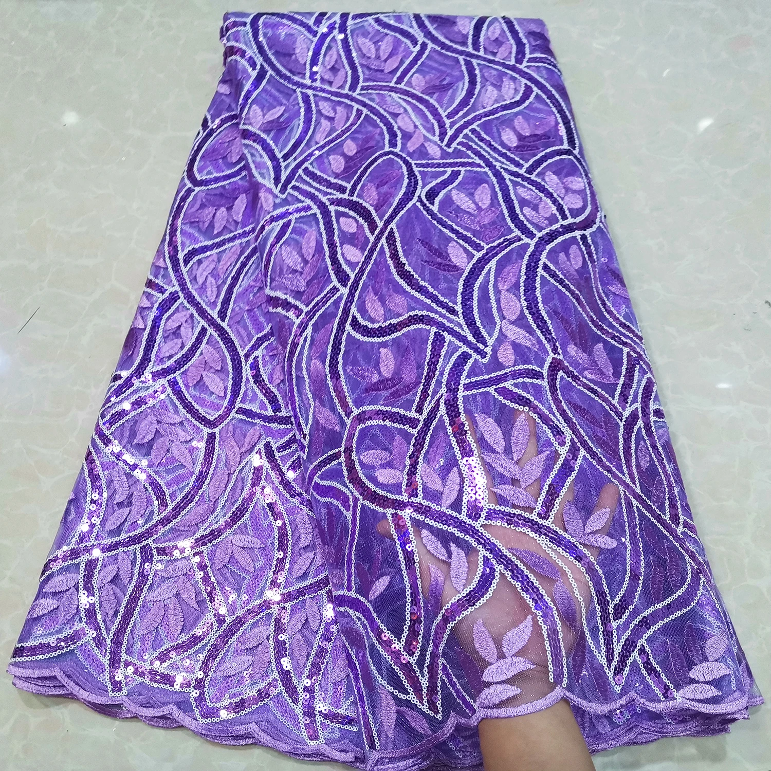 Lace Fabric Chiffon Lace Fabric Bestway Latest African Lace Fabric 5 Yards Swiss Embroidery Nigerian Robe Tailoring Material French Tulle Lace