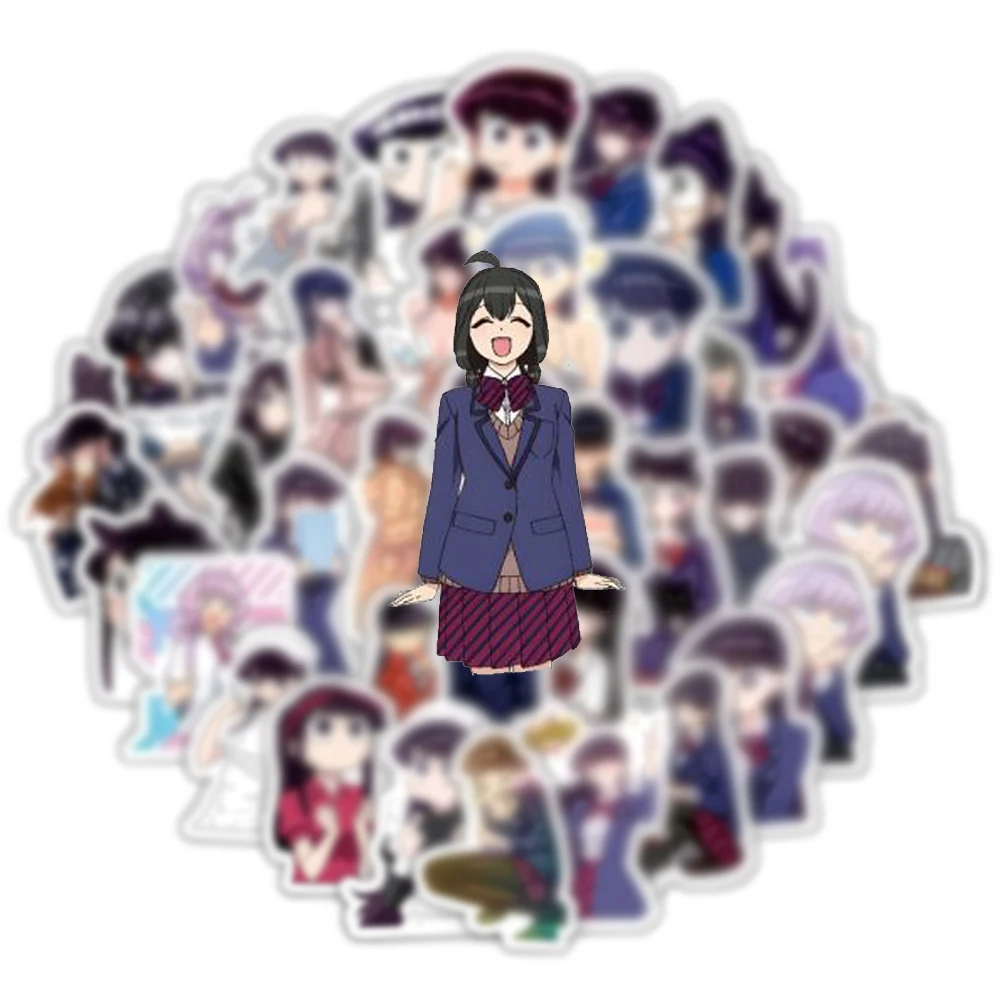 Komi Can't Communicate Anime Stickers Komi Shoukok Tadano Sticker Scrapbooking Luggage Suitcase Kawaii Yamai Dec 10/30/60/120pcs